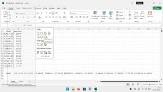 Microsoft Excel | flip columns or rows of data with the Transpose function
