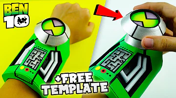 How To Make Ben 10 Ultimatrix | Easy DIY Alien Watch +FREE TEMPLATE | Homemade Cartoon Network Toy