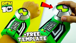 All New Best DIY BEN 10 OMNITRIX  How To Make Alien Watch with Interface &  More +FREE TEMPLATE 