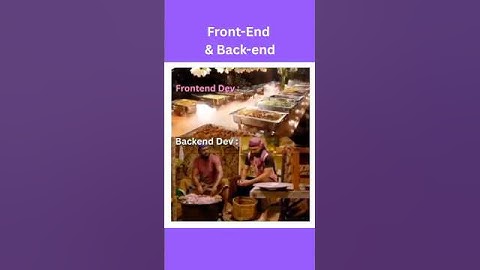 Front end and back end #meme #frontend #backend #shorts