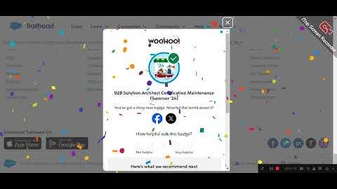 B2B Solution Architect Certification Maintenance (Summer 