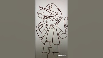 Dipper is gonna stress about this for weeks #gravityfalls #animation #billcipher #dipper #art