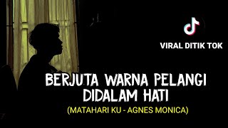 berjuta warna pelangi didalam hati (MATAHARIKU - AGNES MONICA) viral ditik tok cover agusriansyah