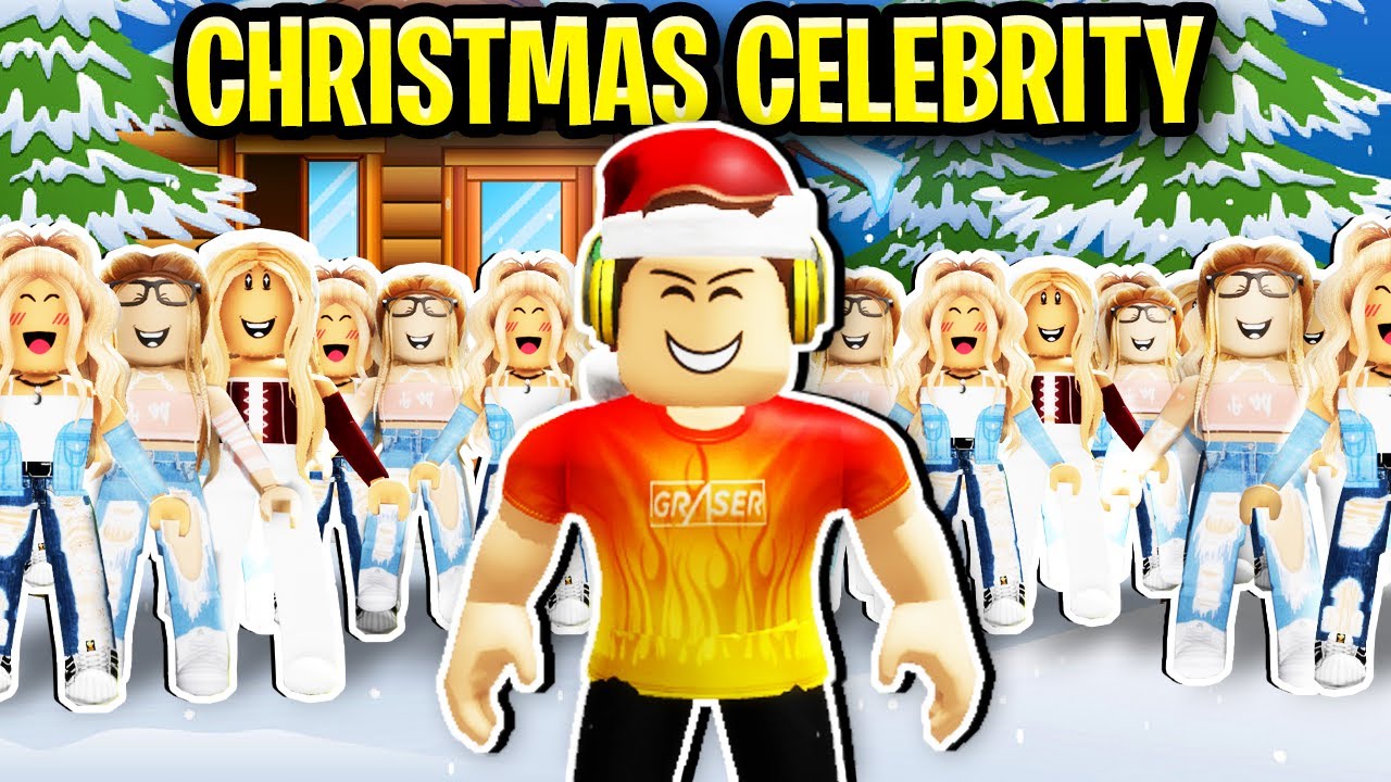 I Became A Christmas Celebrity In Roblox Brookhaven.. 🎅🎄