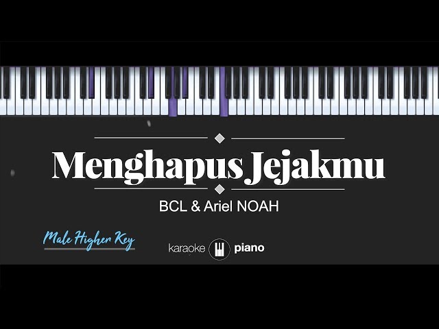 Menghapus Jejakmu (MALE HIGHER KEY) BCL & Ariel NOAH (KARAOKE PIANO) class=