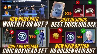 🔴4.4 PRIZE PATH IS HERE🔥😱 CHEAPEST TRICK UNLOCK✅ GOLDEN HAIR &amp; CHIC BOXHEAD SET BEST ALTERNATIVES ✅