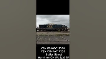 CSX ES44AC Leads at Butler Street - May 13, 2025