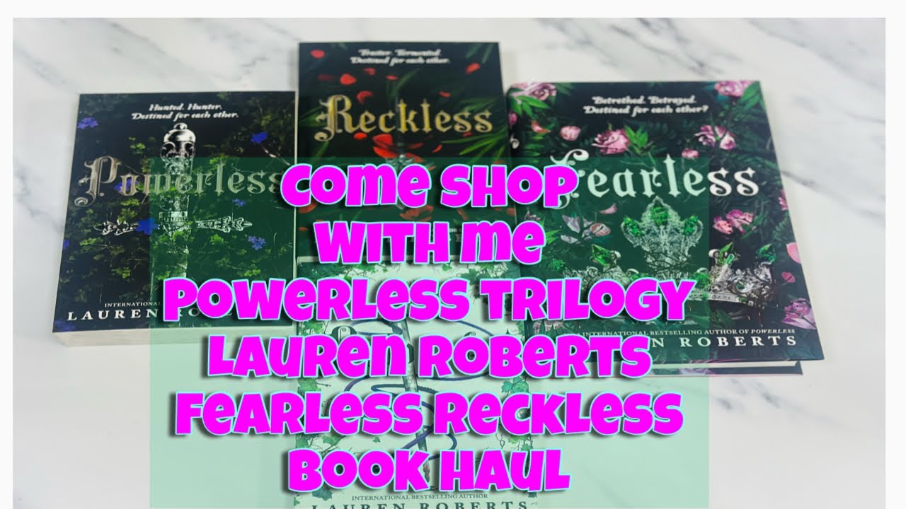 Come shop with me in Riyadh Saudi Arabia, Powerless triology-Reckless Fearless - Book Haul