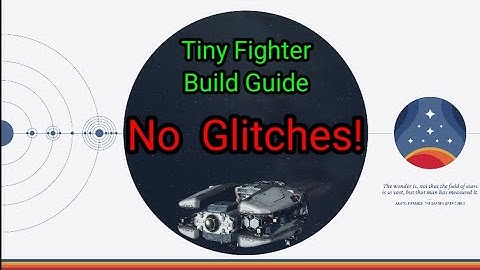 How To Build The Tiny Fighter, No Glitches! Starfield Ship Building Guide