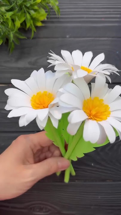 Ромашка из бумаги