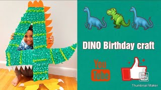 Dinosaurs Birthday Theme Decoration Idea Step By Step Easy Birthday Number Making Video..