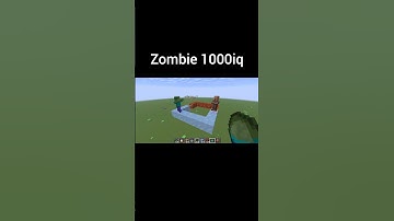 zombie 1000 iq #Minecraft #shorts #gaming
