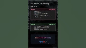 First Non-Repeating Character in JavaScript | Junior vs Senior