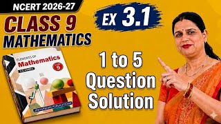 CLASS 9 ELEMENTS OF MATHEMATICS NCERTBASE| EX 3.1 Q1TO 5 | NUMBER SYSTEM | REPRESENT ON NUMBER LINE