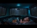 Relaxing Rain on Cozy Car Deep Sleep Sounds Peaceful ASMR Stress Night Ambience