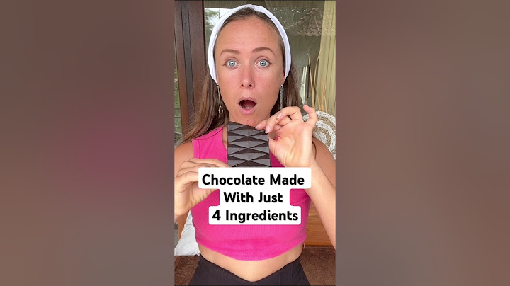 Chocolate Made With Just 4 Ingredients