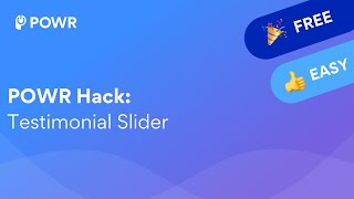 How to Create a Multi Slider Using POWR for FREE | Testimonial Template screenshot 1