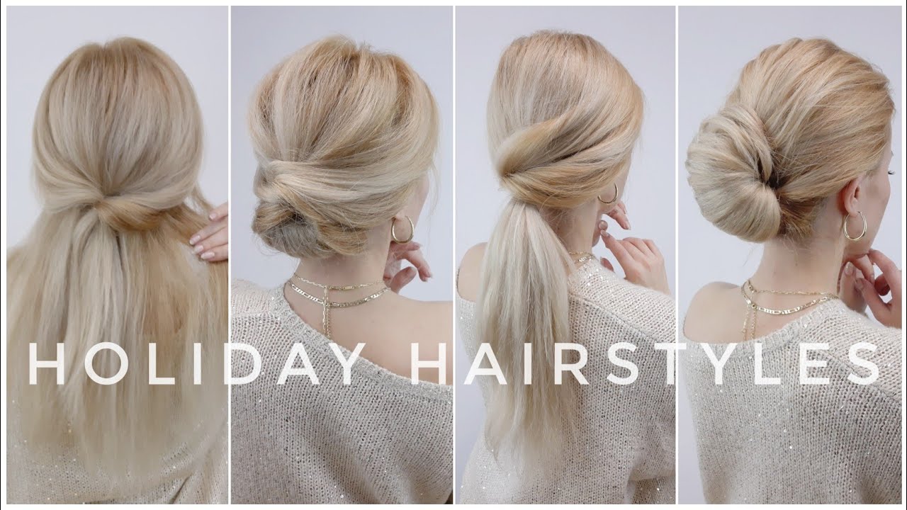 4 HOLIDAY HAIRSTYLES ft ana luisa 🌟 EASY CHRISTMAS HAIRSTYLES - YouTube