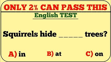English Grammar Quiz Challenge:📝 Can You Pass This Test?