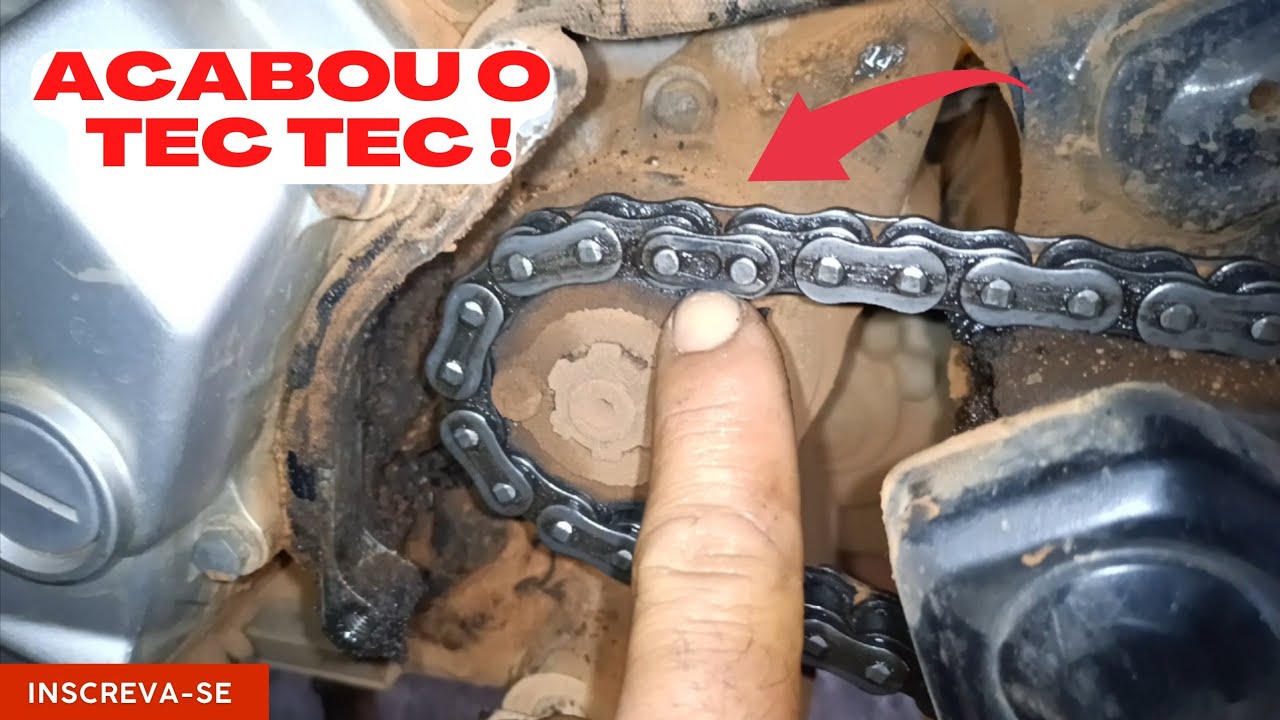Como Tirar Barulho TEC TEC na Relação da Moto, Parece Rolamento Estralando!