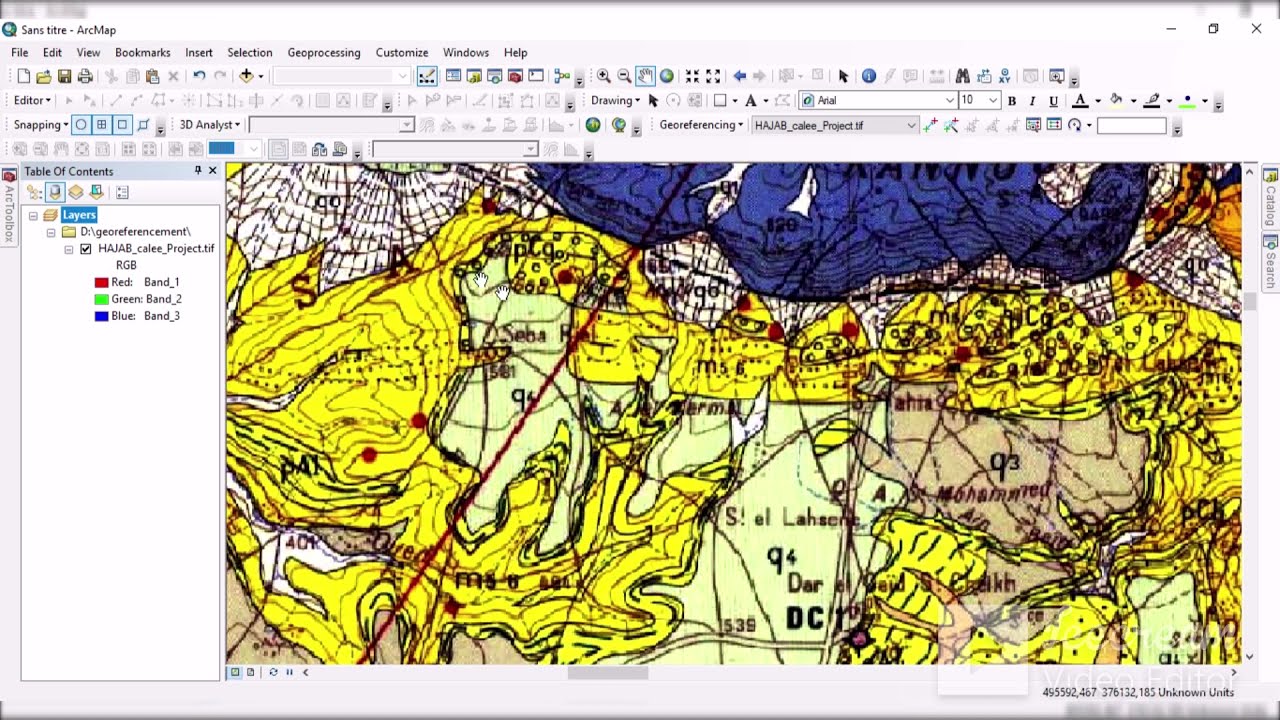 Arc GIS-Géoréférencement