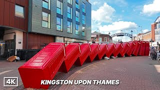 Walk London Like a Local | Kingston Upon Thames: Riverside to Historic High Street & Market | 4K HDR