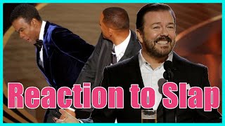 😄Ricky Gervais' FIRST REACTION to Will Smith Slapping Chris Rock at 2022 Oscars (SAVAGE CLAPBACK)😲