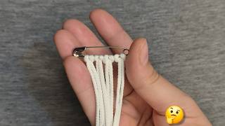 DIY : How to Make Macrame Pattern with Safety Pin?