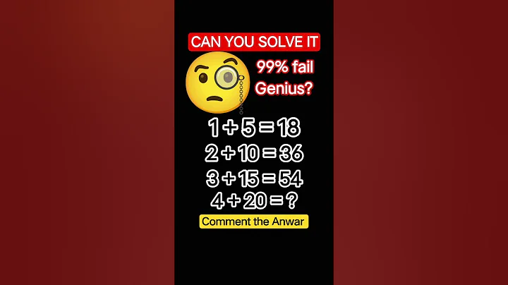 99% fail this Iq test challenge 😱 | #iqtest #shorts #genius #puzzle #brainteaser