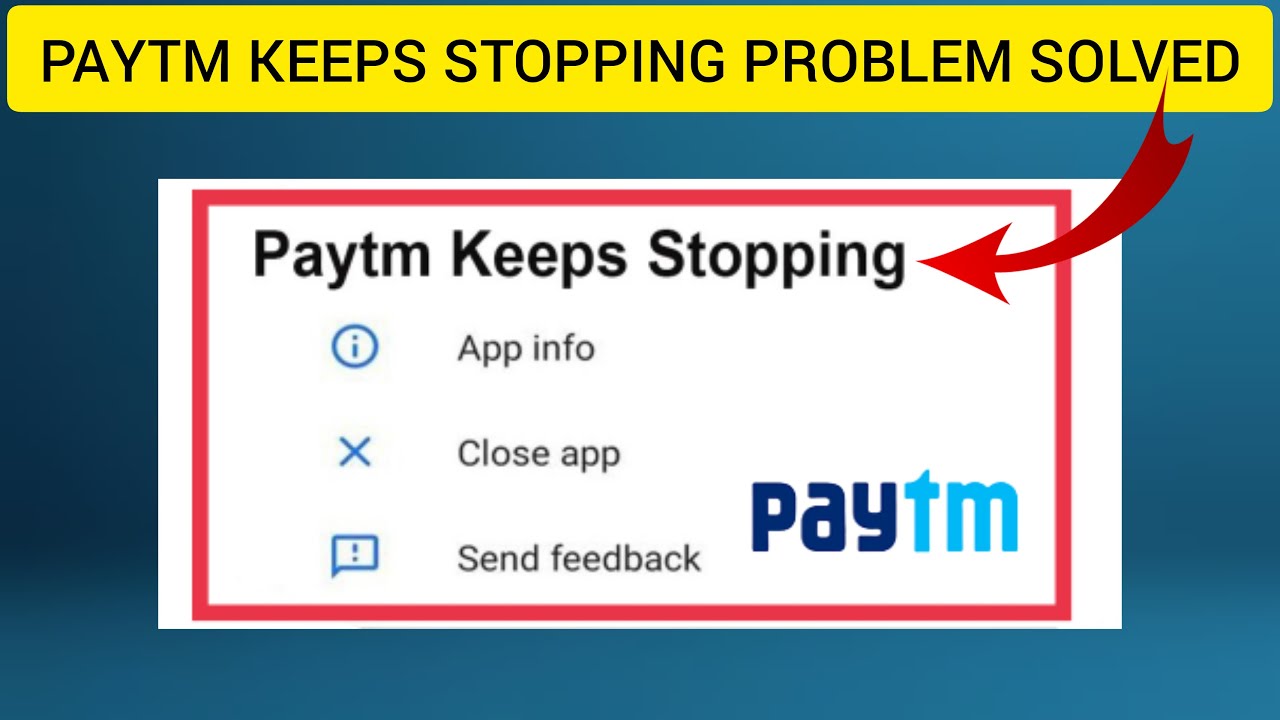 How To Solve Paytm Keeps Stopping Problem || Rsha26 Solutions - YouTube