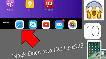 How to remove icon labels & Get a Black Dock ( ios 10 and lower no Jailbreak)