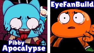 Friday Night Funkin' VS Pibby Apocalypse EyeFanBuild | Corrupted Gumball/Finn/Jake Glitch (FNF Mod)