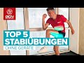 Top 5 Stabilisationsübungen für Radfahrer ohne Geräte | Stabilationstraining Rumpfmuskulatur