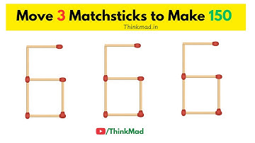 Move 3 Matchsticks to Make 150 – Viral Matchstick Puzzle Challenge (Genius Solution!)