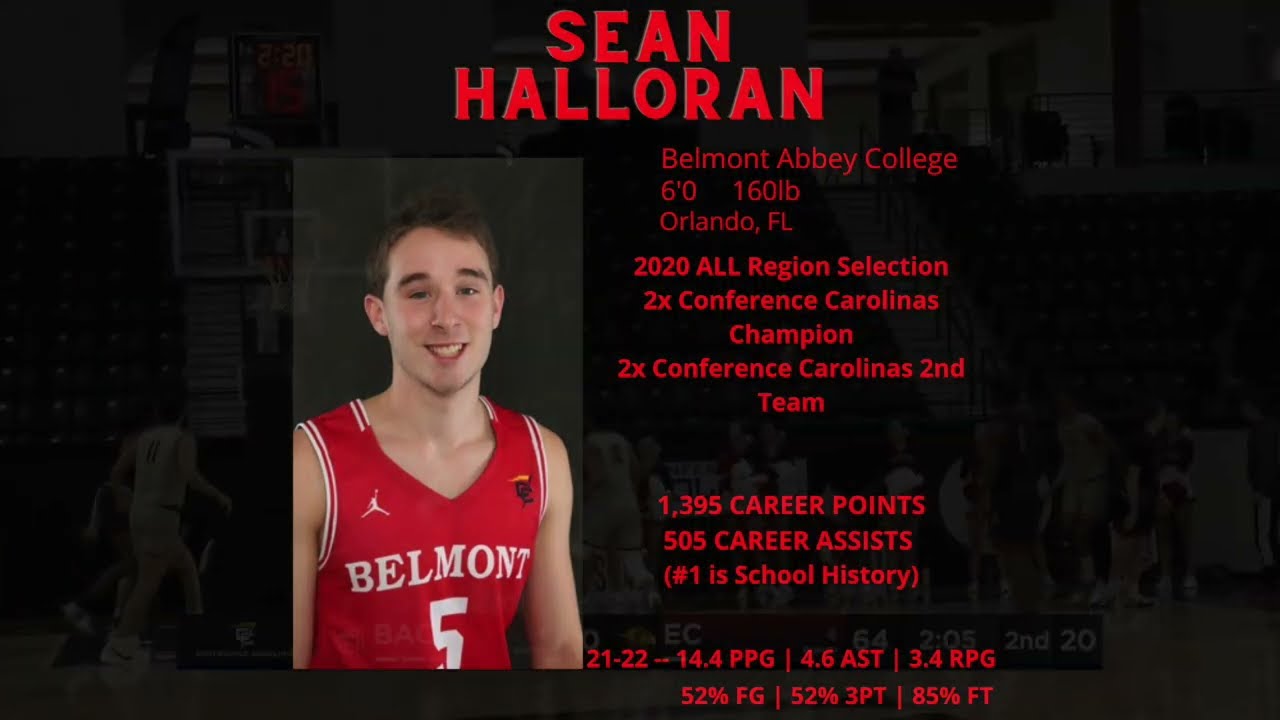 Sean Halloran - 2021-22 - Men's Basketball - Belmont Abbey College