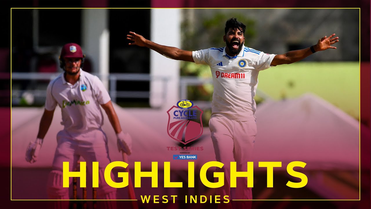 Highlights | West Indies v India | India Win By Innings | 1st Cycle Pure Agarbathi Test Day 3