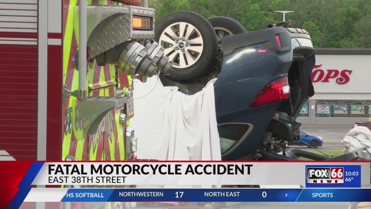 One dead, two injured after motorcycle collides with car - YouTube