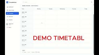 SMART TIMETABLE GENERATOR USING ALGORITHMS || CODECREW