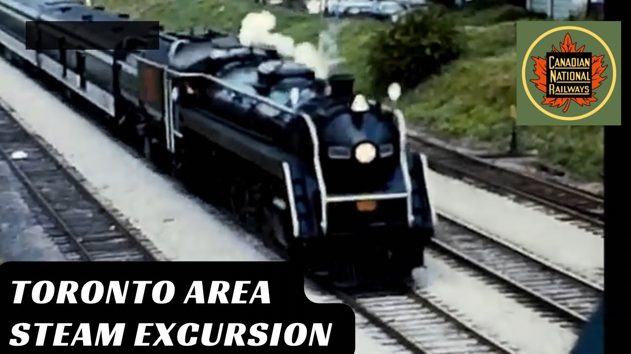 Steam Train in the Toronto Area in 1977 CN Rail 6060 Excursion YouTube