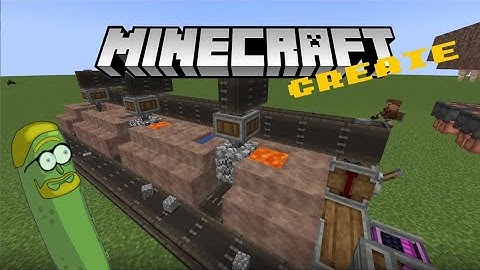 Minecraft Create Mod! COBBLESTONE GENERATOR