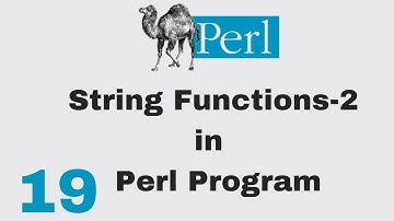 Perl Script Basic Tutorial 19, Functions String 2