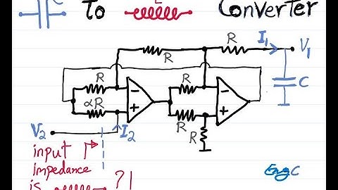 Capacitor to Inductor Converter:  How to design Impedance Converter with Op Amp