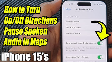 iPhone 15/15 Pro Max: How to Turn On/Off Directions Pause Spoken Audio In Maps