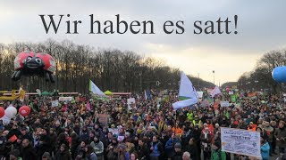 Demonstration gegen Agrarindustrie in Berlin 2019