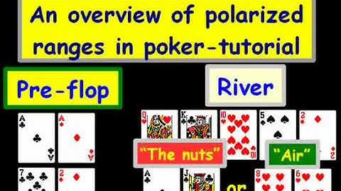 An overview of polarized ranges in poker-tutorial