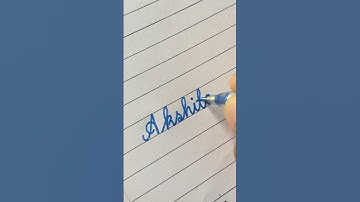 Akshita❤️|| Name lettering ||#shorts #cursivewriting #lettering #satisfying #handwriting #cursive