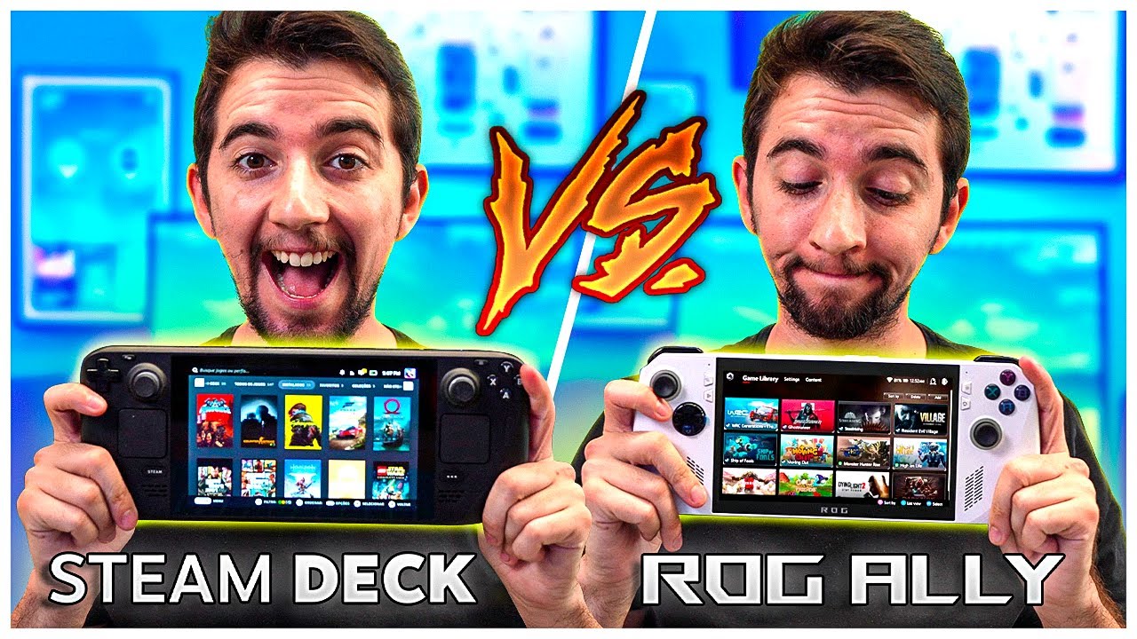 É POR ISSO que o Steam Deck é MELHOR! Rog Ally vs Steam Deck