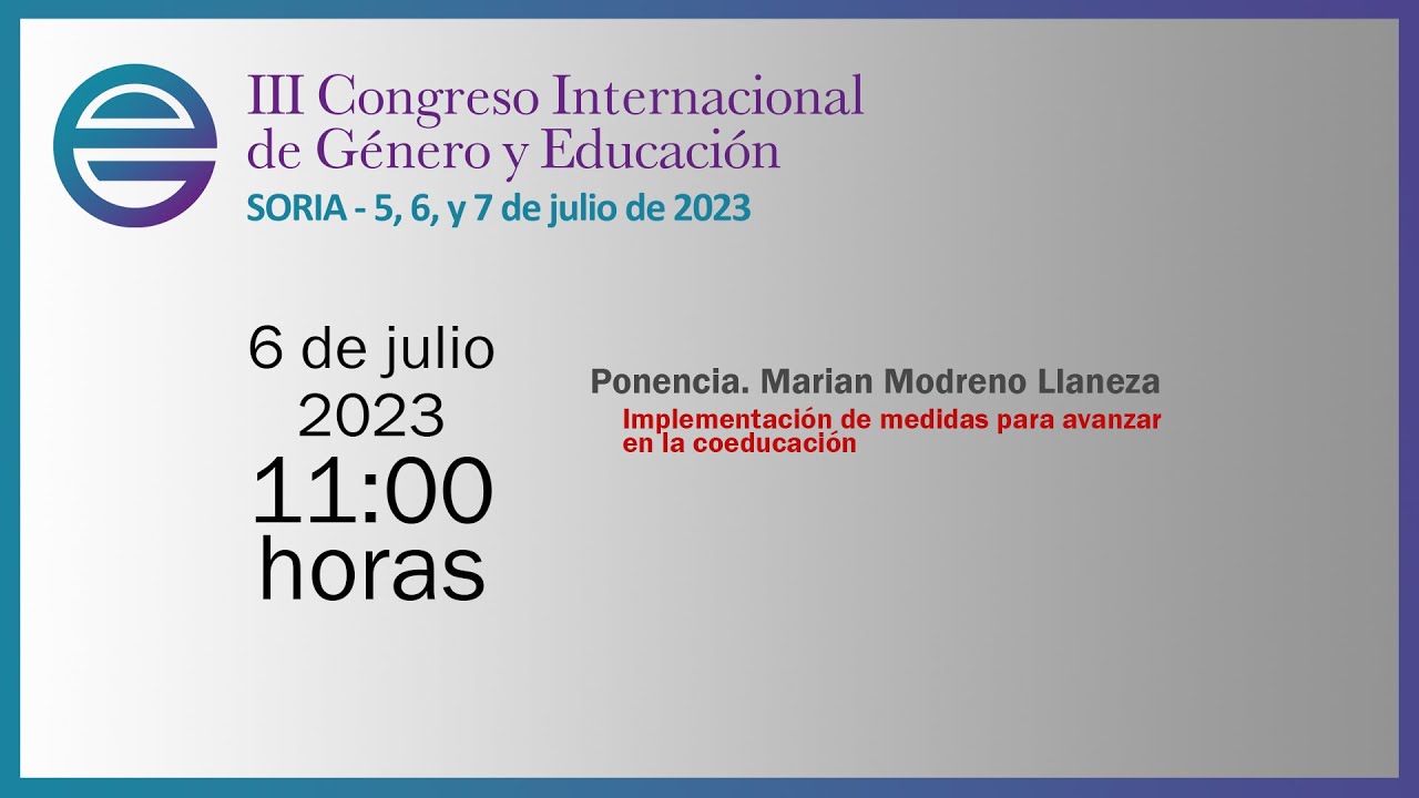 III Congreso internacional de GÉNERO Y EDUCACIÓN - YouTube