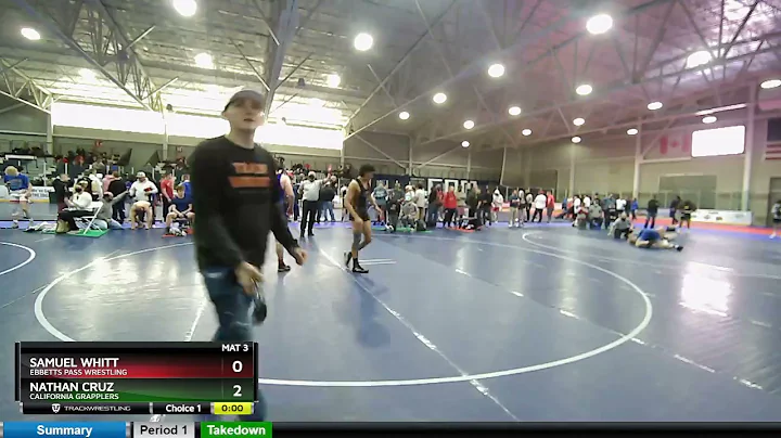 HS Boys 160 Samuel Whitt Ebbetts Pass Wrestling Vs...