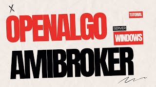 Installing OpenAlgo and Amibroker in AWS Windows Server